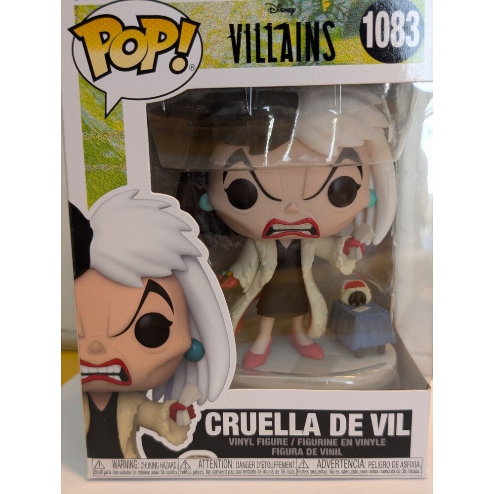 Funko Pop! Disney Villains Cruella de Vil Vinyl Figure #1083 in Box